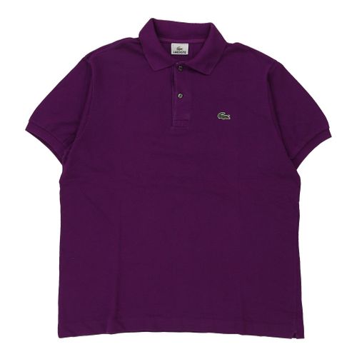 Lacoste Polo Shirt - Large Purple Cotton