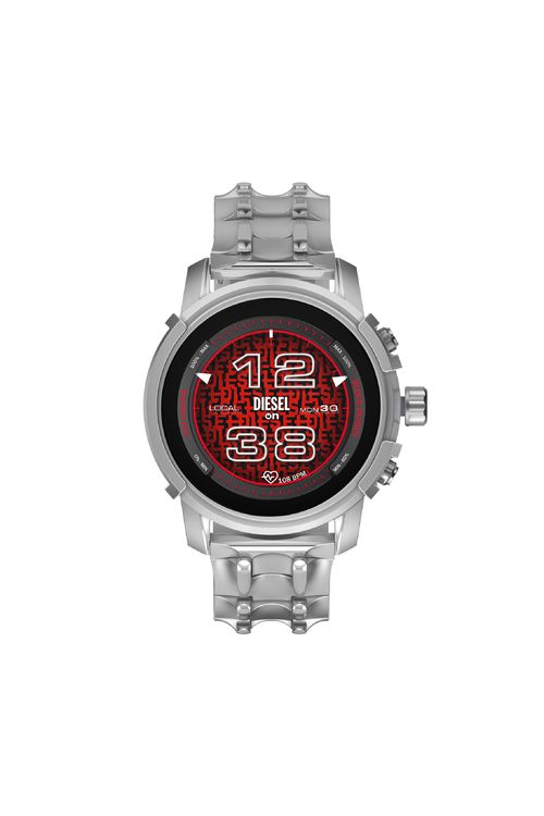 Griffed stainless steel smartwatch - Smartwatches - Man - Silver