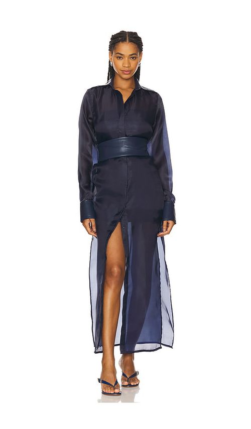 Mariandree Gaitan Aurora Dress in Navy.  XS. Also in L