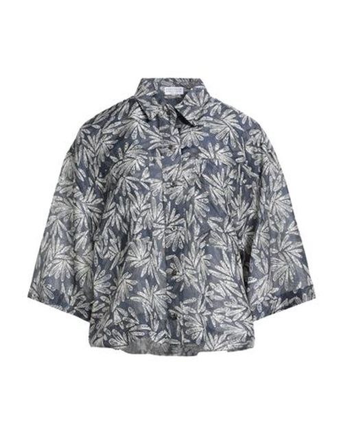 Woman Shirt Midnight blue Size 3XL Silk, Ecobrass