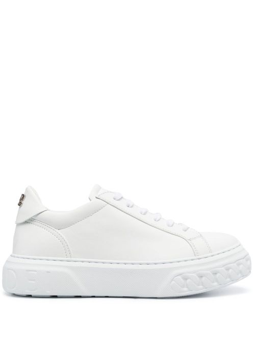Low-top leather sneakers - White
