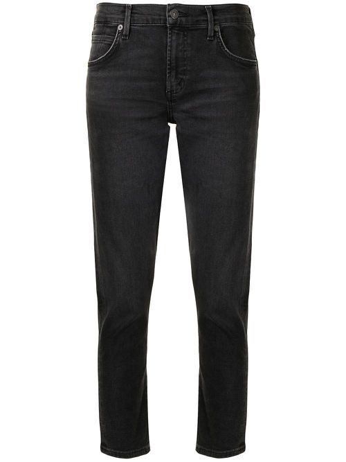 Mid-rise skinny jeans - Black