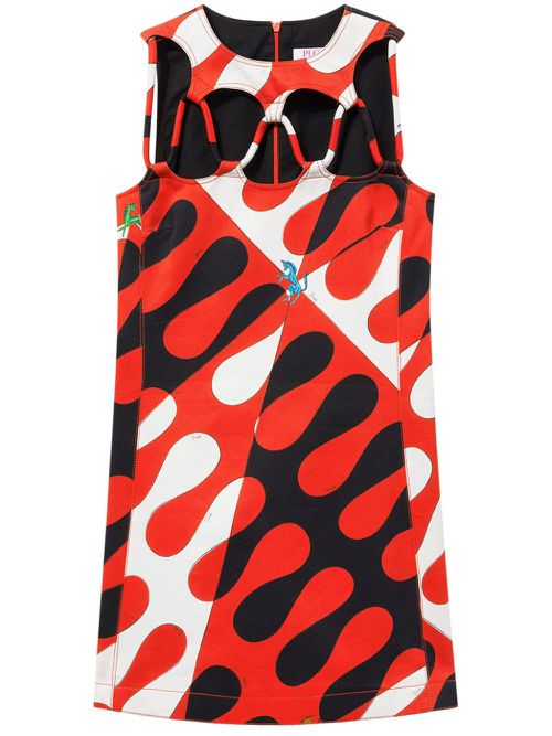 Leocorno-print minidress - Black