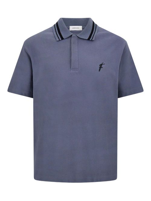 Piqué polo shirt - Blue
