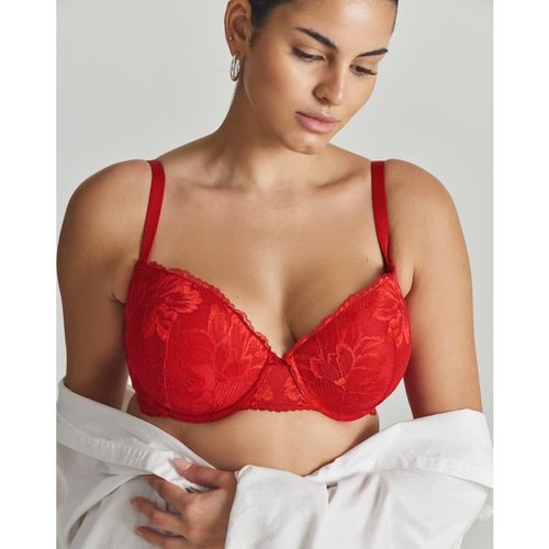 Dorina Curves Perfect Lace Bra Red