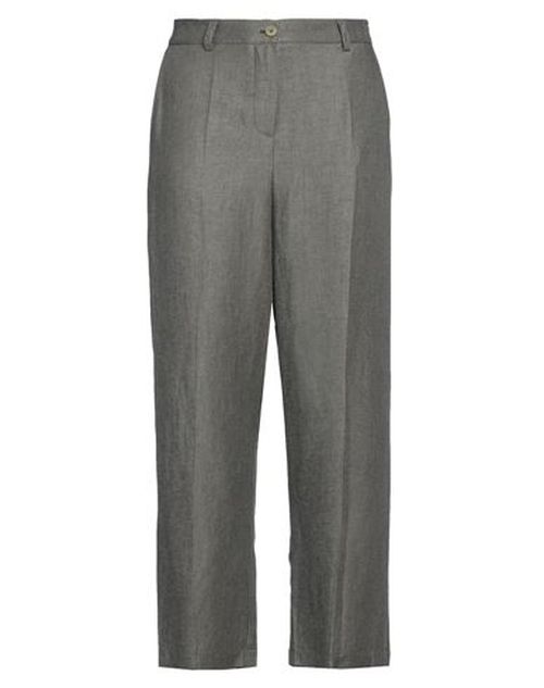 Woman Pants Military green Size 8 Linen, Viscose