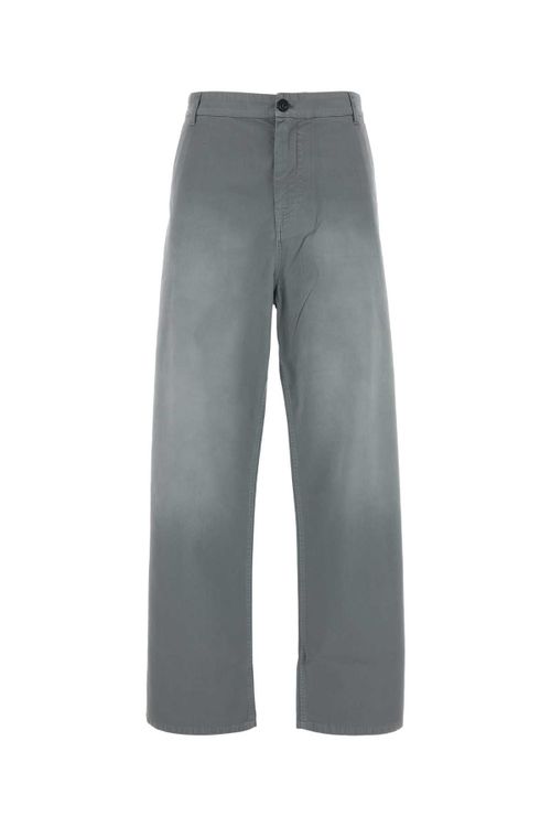 Grey Twill Trousers — Gray