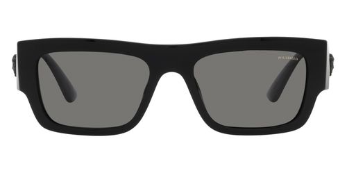 Polarized Dark Gray Rectangular Mens Sunglasses VE4416U GB1/81