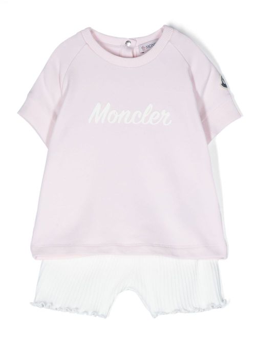 Logo-print shorts set - White