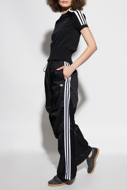 Top With An Application In The Shape Of A Logo, Women's, Black