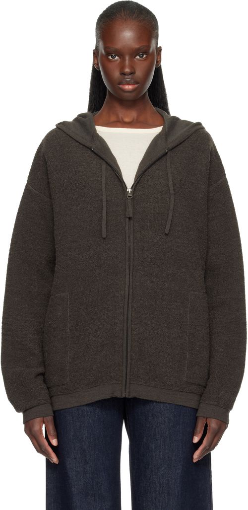 Gray Fine Terry Hoodie