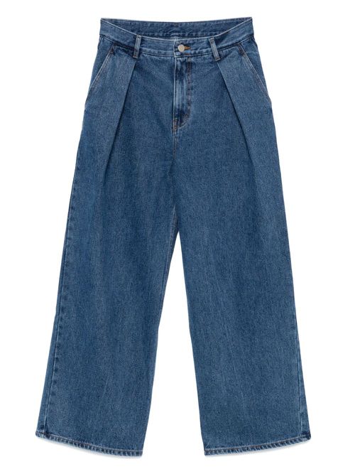Logo-patch jeans - Blue