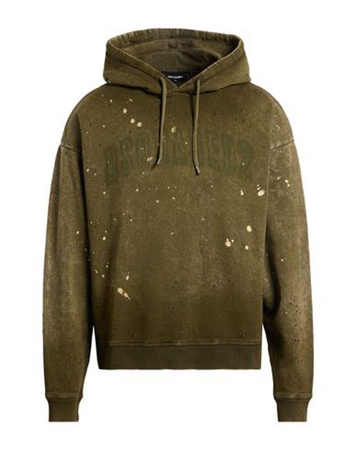 Man Sweatshirt Military green Size XL Cotton