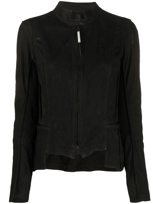 Fitted zip-up jacket - Black