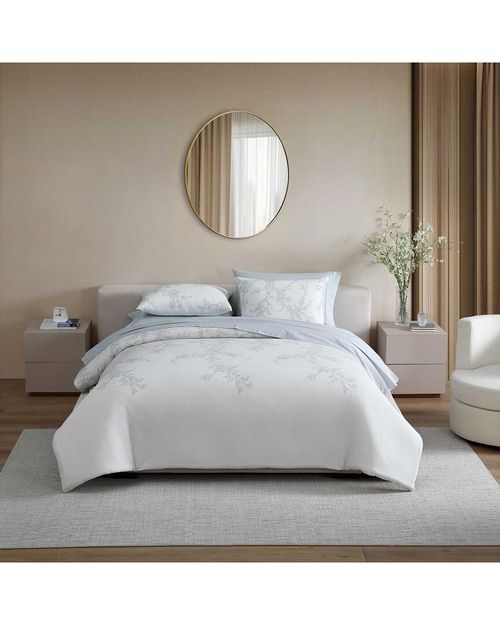 Trailing Vines Cotton Micro Waffle Duvet Set