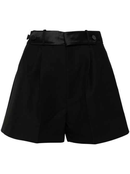 High-waisted shorts - Black