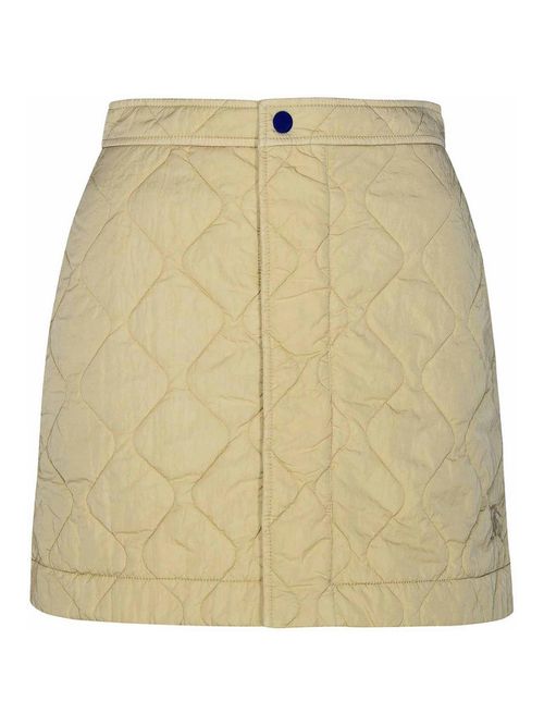 Beige Nylon Miniskirt