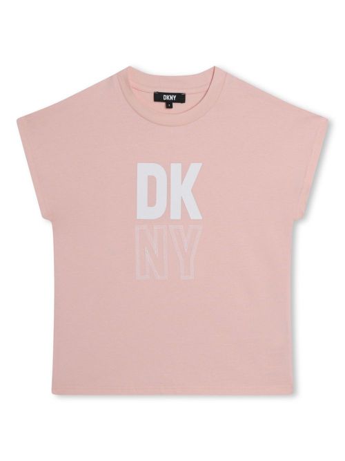 Logo-print organic cotton T-shirt - Pink