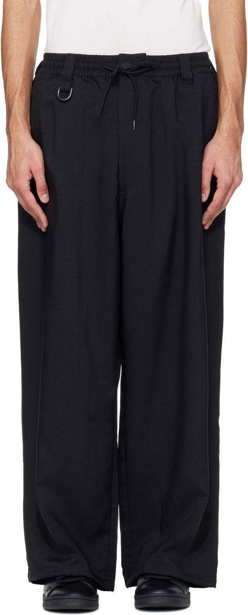 Black Sport Uniform Pinstripe Track Pants