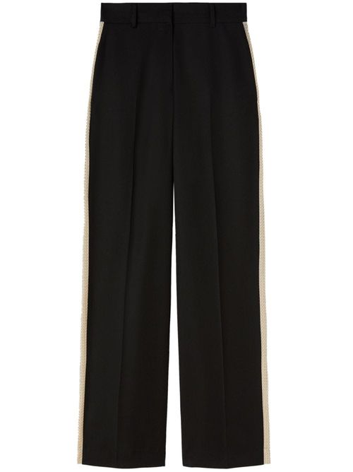 Wool blend trousers