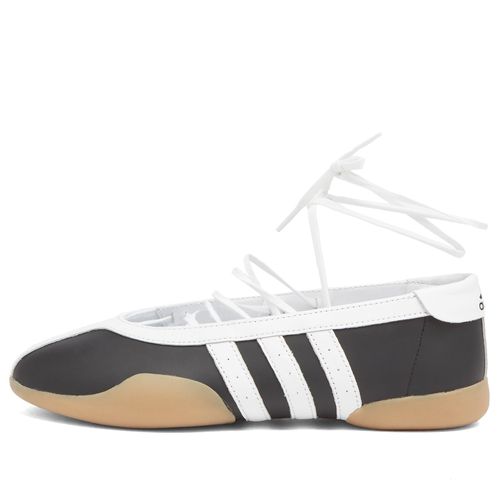 Adidas Women's W Taekwondo Mei Ballet Shoe in Core Black/White/Gum