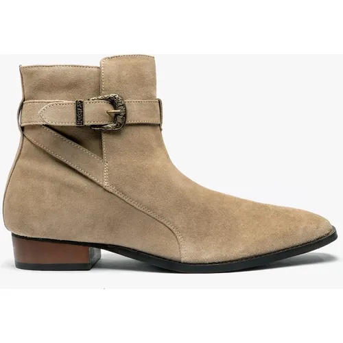 Men's Club Cubano Ricardo Mens Boots Sand - Crea