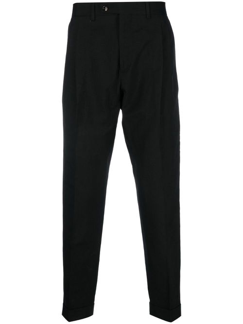 Robert tapered-leg trousers - Black