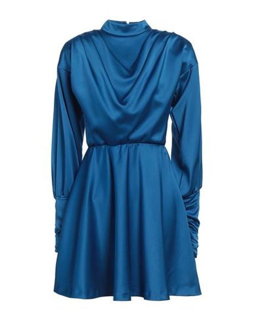 Woman Mini dress Blue Size M PES