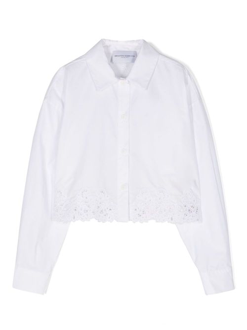 Broderie-anglaise cotton shirt - White