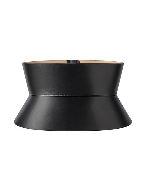 Women's Corset Belt in Nappa Leather - Black