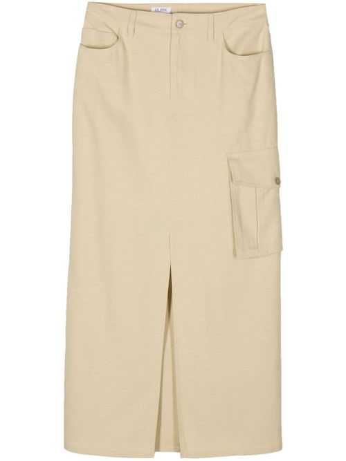 - Crepe Cargo Skirt