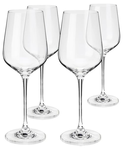 Viski European Crystal Bordeaux Glasses
