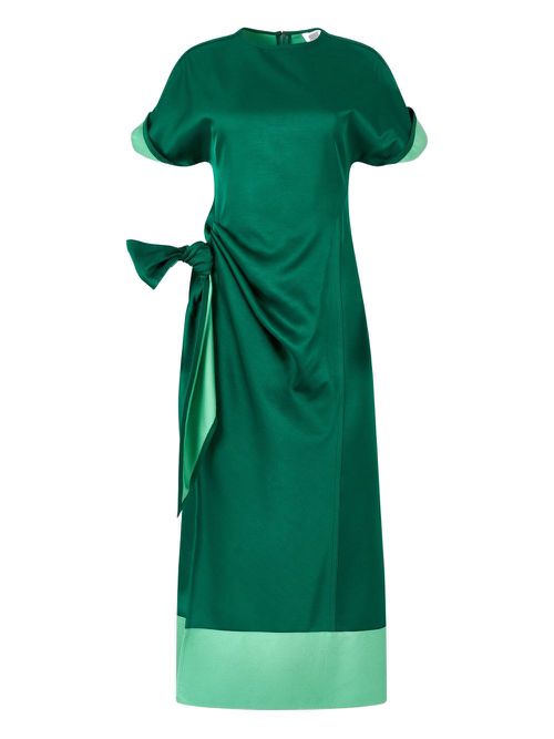 Rosie Assoulin Sash & Slit midi dress - Green