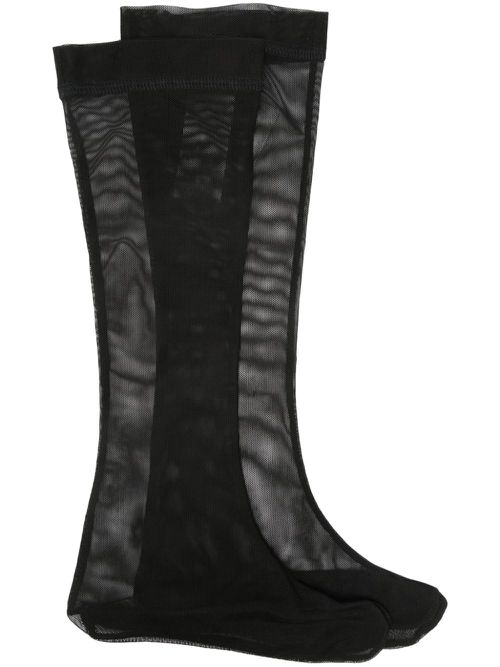Split-toe mesh socks - Black