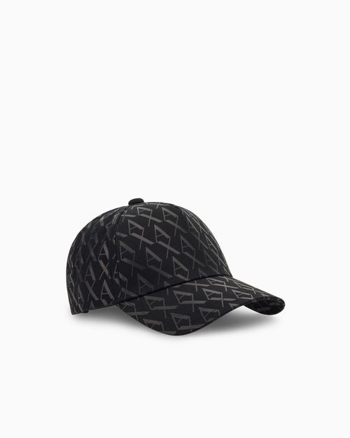 Sun protection cap in cotton twill