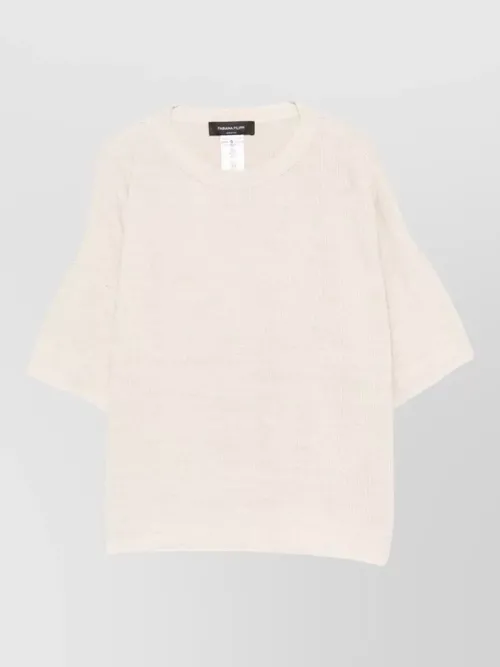 Fabiana Filippi - short sleeve top relaxed fit shimmer