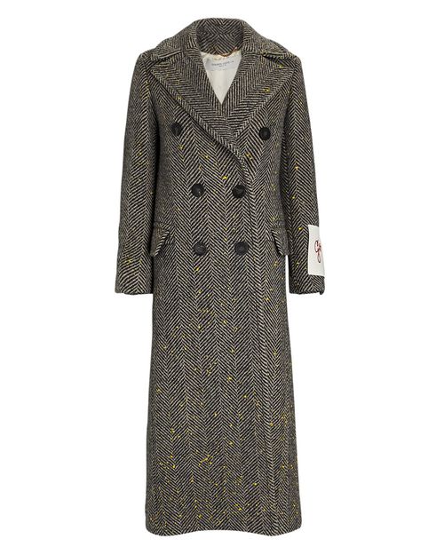Berhen long herringbone coat