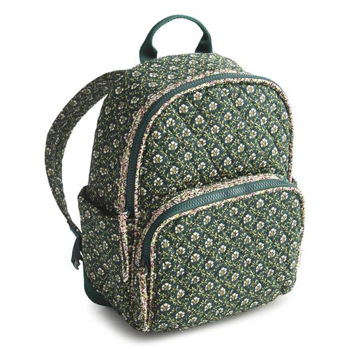 Vera Bradley Women's Premium Cotton Small Banbury Backpack, Mistletoe Lattice, One Size