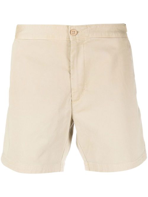 Bulldog stretch-cotton chino shorts - Neutrals