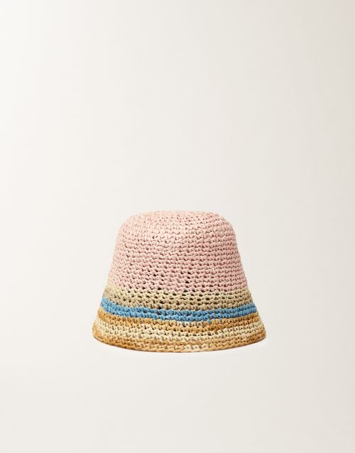 Crochet fisherman hat in raffia, various colors