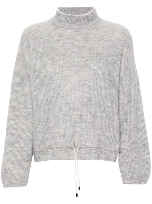 Ribbed-knit sweater - Grey