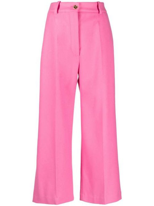 Cropped flared trousers