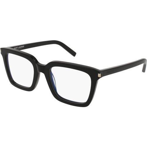 SAINT LAURENT Woman SAINT LAURENT SL 167 001 Optical frames Acetate Black Transparent Squared ["Antiriflesso