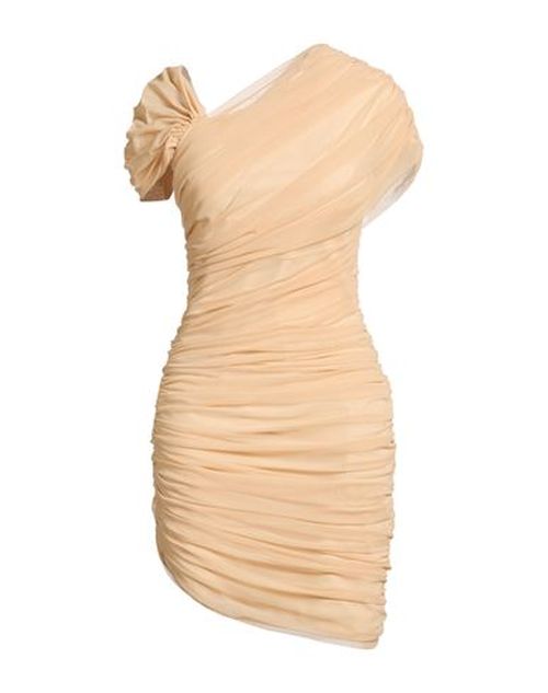 Woman Mini dress Beige Size 8 Polyamide, Elastane