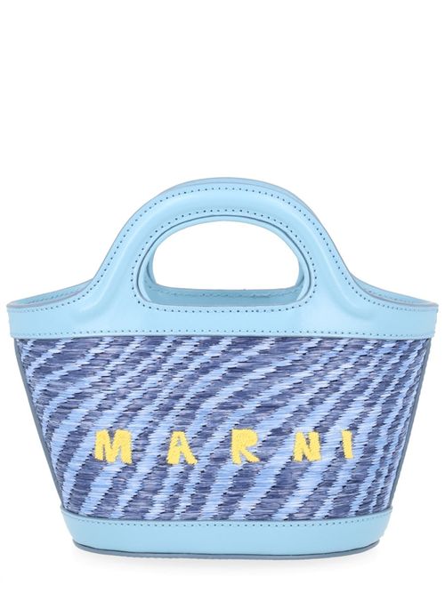 Wavy Raffia-effect Tropicalia Micro Bag