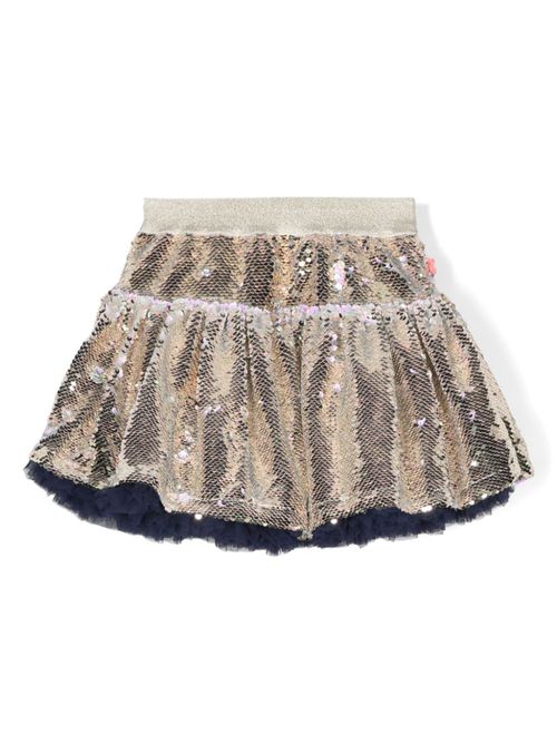 Sequined mini skirt - Gold