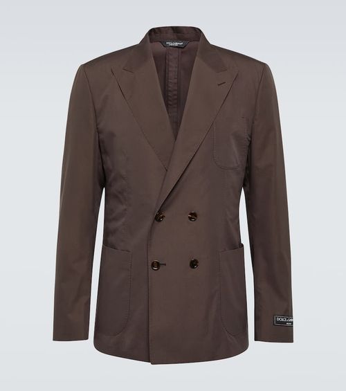 Cotton and silk blazer