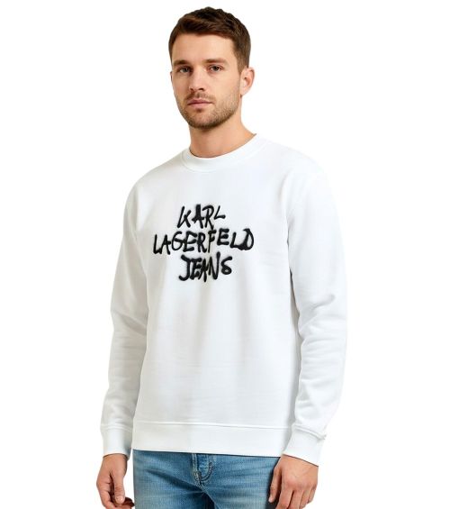 White Crew Neck Sweatshirt