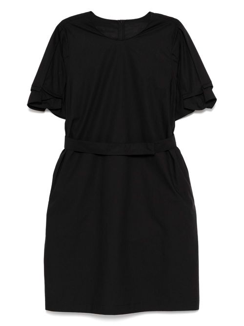 Belted midi dress - Black