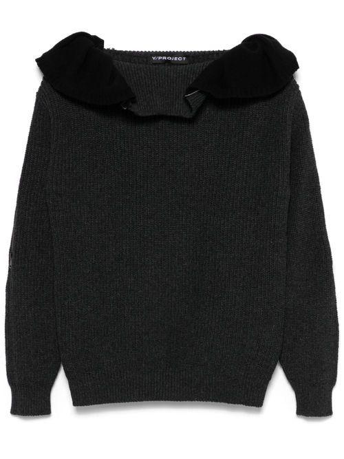 Zip hooded sweater - Grey